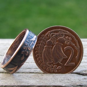 NZ 2cents Coin Ring (Antiqued)