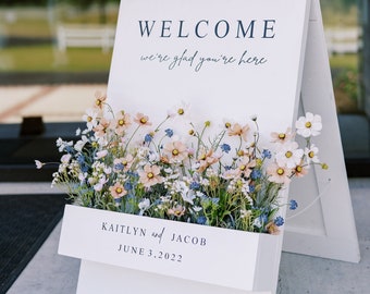 DIY Tutorial- Flower Box Welcome Sign - Picture and Text Instructions - Downloadable PDF