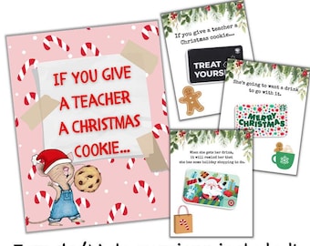 Galletas navideñas para regalar a un maestro. Regalos navideños para maestros. Versiones para hombres y mujeres.