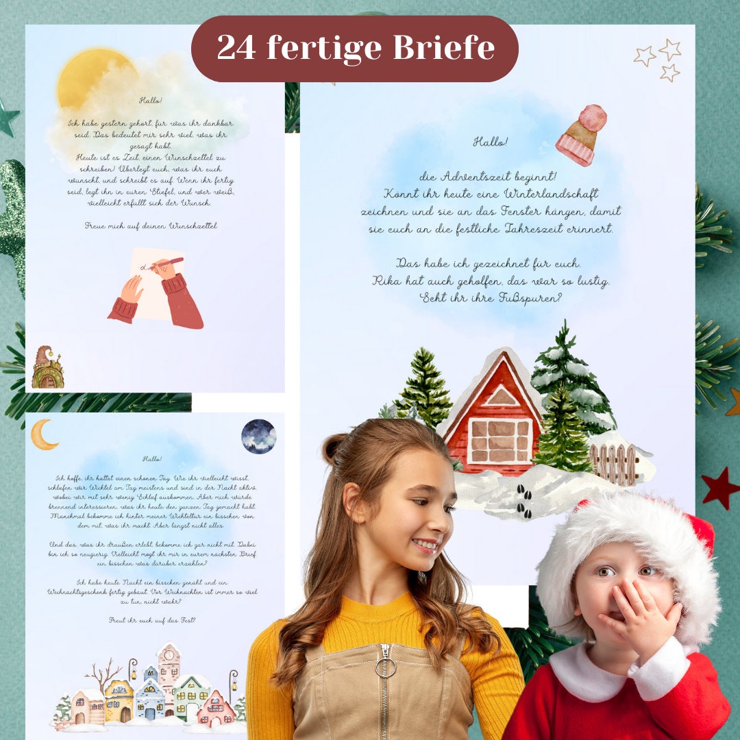 Wichtel Ideen 24 BRIEFE 44 Designs zum Ausdrucken - Etsy.de