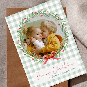 Southern Traditional Pretty and Preppy Christmas Card