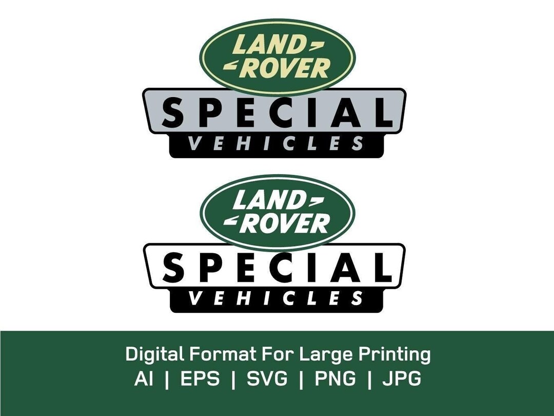 Land Rover Back Svg Land Rover Special Vehicle Logo Vector in Multiformat AI PNG SVG ...