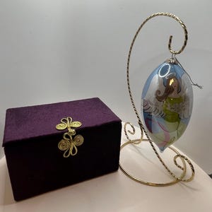 Pier One Li Bien Hand blown Glass Angel Ornament. 2008 with box