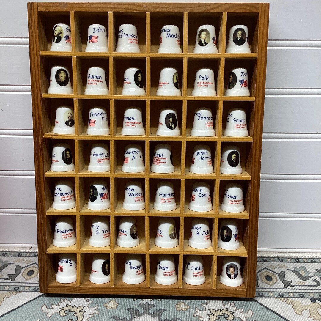 Presidential Thimble Collection - Full Set From George Washington to ...