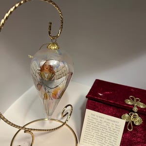 Pier One Li Bien Hand blown Glass Angel Ornament. 2008 with box