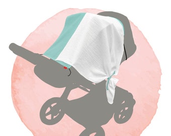 UPF 50+ Stroller Sunshade: Parent Facing, Universal Fit