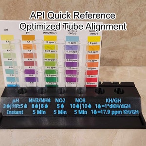 Deluxe API Master Test Kit Tube Holder With Quick References - Etsy