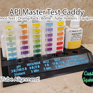 Super Deluxe API Master Test Kit Tube Holder with Quick References