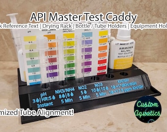 Super Deluxe API Master Test Kit Tube Holder with Quick References