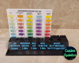 Deluxe API Master Test Kit Tube Holder with Quick References