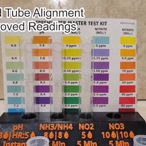 API Master Test Kit Tube Holder With Quick Reference Info - Etsy