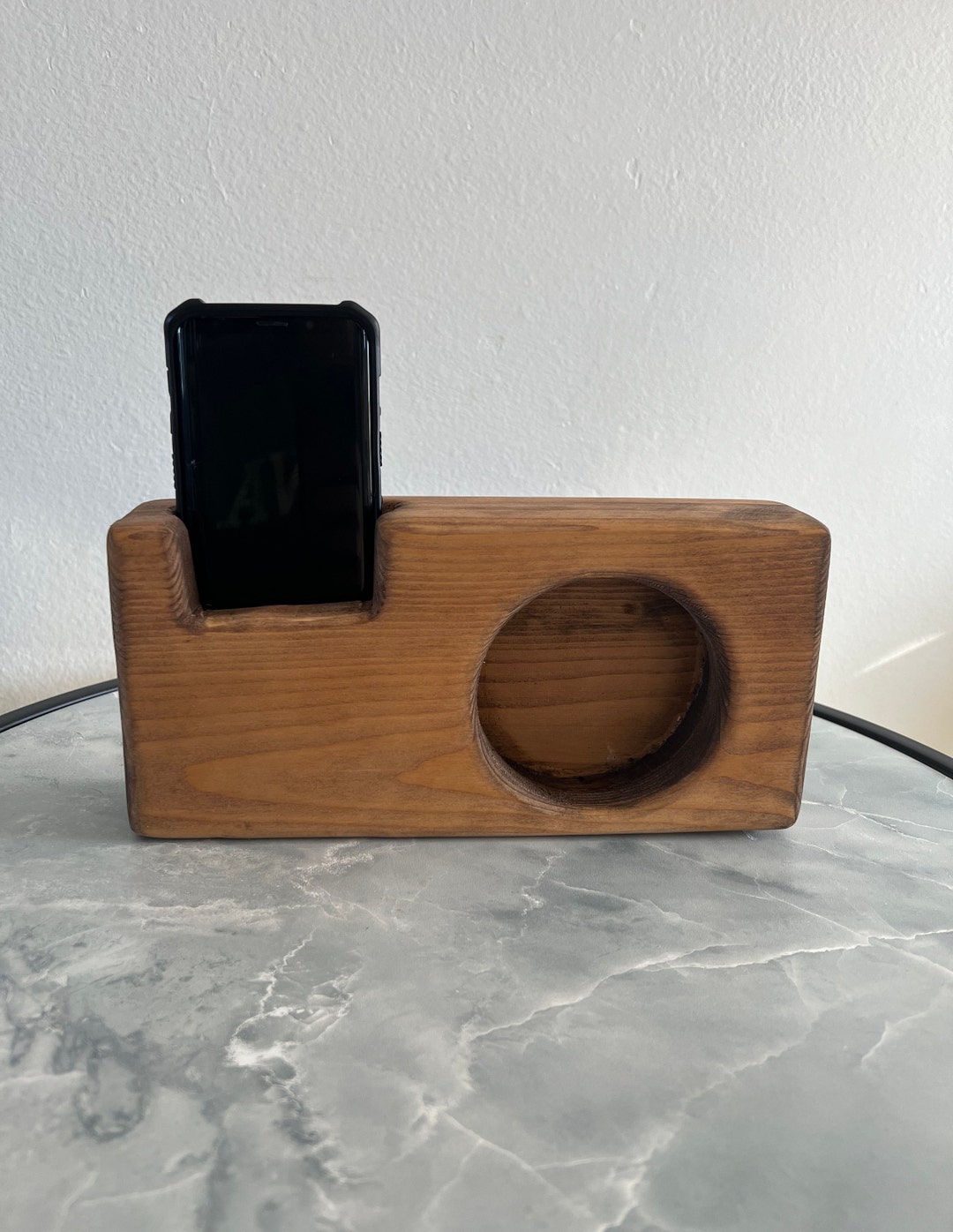 Handcrafted Powerless Wood Phone Speaker | Portable Speaker, Sound ...