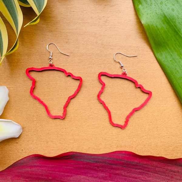 3D Printed Big-Island Earrings