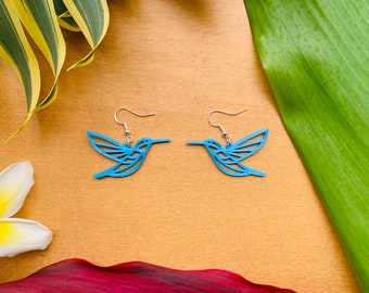 3D Printed Hummingbird Earrings