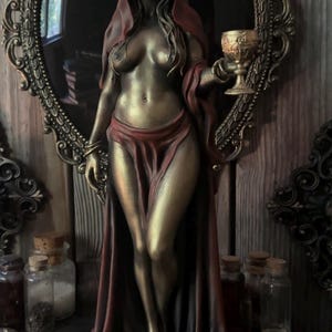 Babalon - (30 cm / 11,8 pulgadas) Diosa / Bruja - Lilith - Escultura / Estatua de Resina