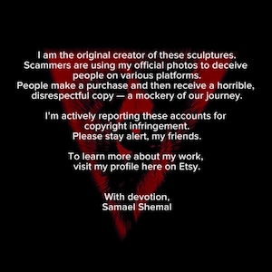 Lilith - (52 cm / 20.5 inches) Lilith, The Desert Woman - Goddess, Witch, Resin Sculpture / Statue image 2