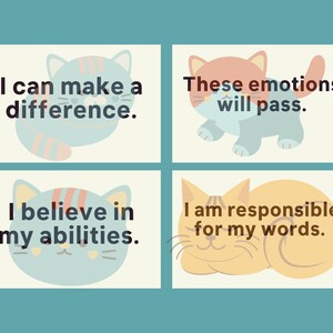 16 Kids Affirmation Cards, Positive Quote Flash Cards, Vision Board ...