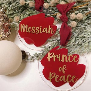 Names of Jesus Advent Set - Wine Red/Gold