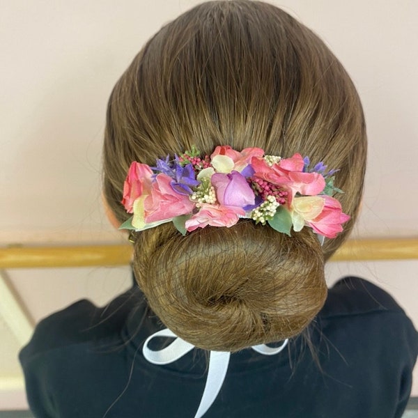 Floral Hair Accessory for Ballet Dancers | Bun Accessory, Dancer, Hair, Hippie, Princess, Ballet, Dancer, Fairy, Kids| Designs By Dancers Co