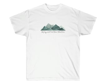 Unplug, and Find Your Adventure Unisex Ultra Cotton Tee