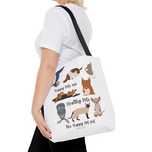 Happy Pets are Healthy Pets Tote Bag image 4