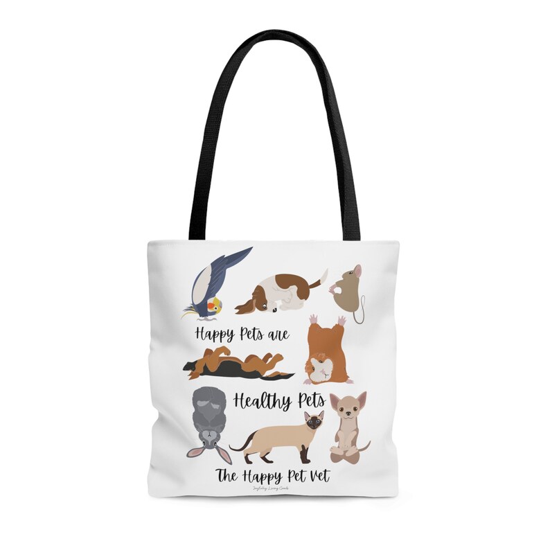 Happy Pets are Healthy Pets Tote Bag image 1
