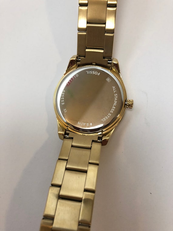 Fossil watch engraving deals