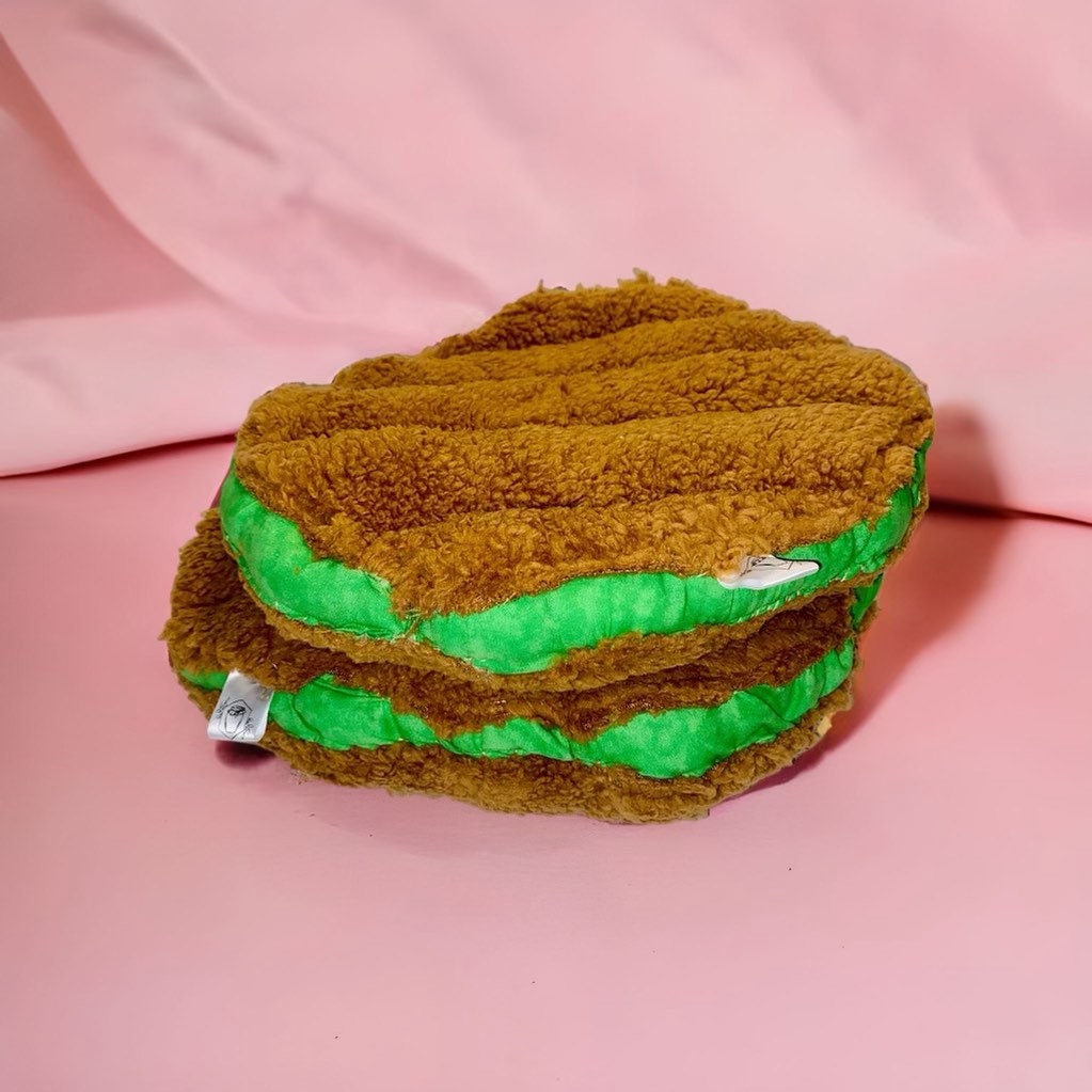 Fried Pickle Chip Plush Pillow. Etsy