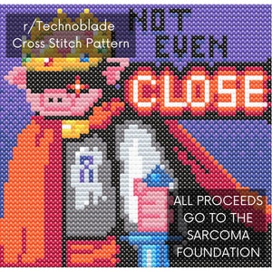 Technoblade R/place Cross Stitch Pattern