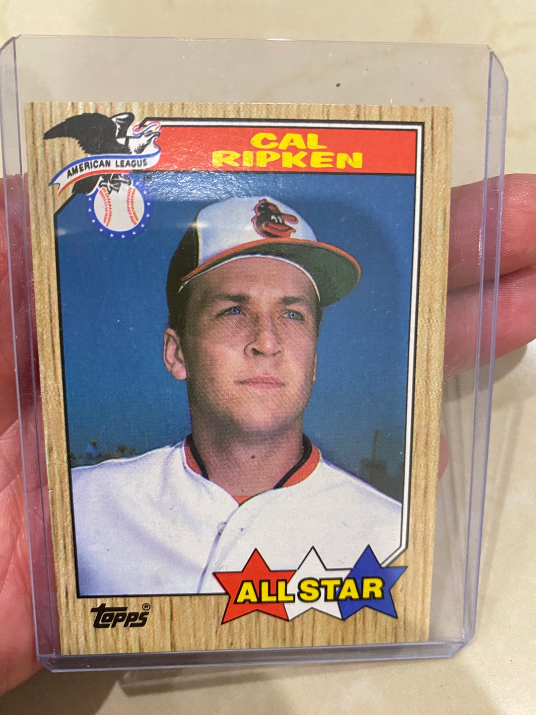 1987 Topps Cal Ripken Allstar Card Etsy