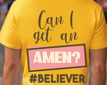 Regalo para creyentes, el mejor regalo para mamá, camiseta de fe, Regalo para hermana, Camiseta de fe para hermano, Amén, Camiseta para amante, Regalo para familia, Camiseta de fe para amante