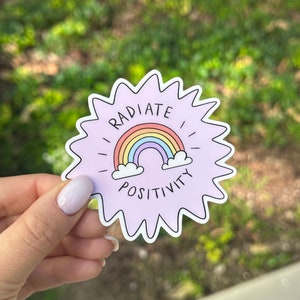 Radiate Positivity Sticker