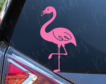 Flamingo Vinyl Decal - Pink Flamingo Vinyl Decal - Flamingo Sticker - Flamingos Car Decal