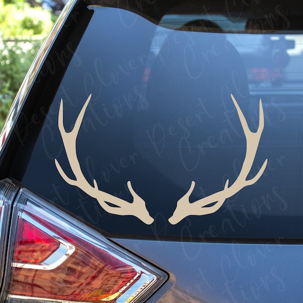 Deer Antlers Vinyl Decal -  Buck Antlers Vinyl Decal