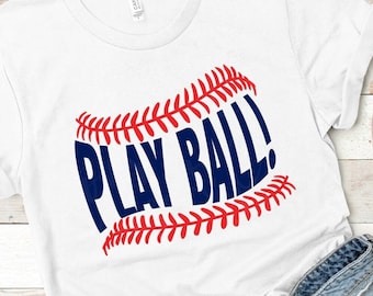 Play Ball T-shirt - Baseball T-shirt - Baseball player T-shirt - Play Ball Unisex Adult T-shirt -Unisex Baseball T-shirt - Play ball
