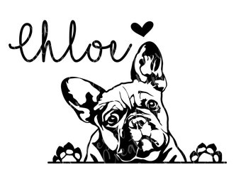 Französische Bulldogge Aufkleber - Frenchie Vinyl Aufkleber - Frenchie Aufkleber - Frenchie Auto Aufkleber - Französische Bulldogge Aufkleber - Französische Bulldogge Aufkleber