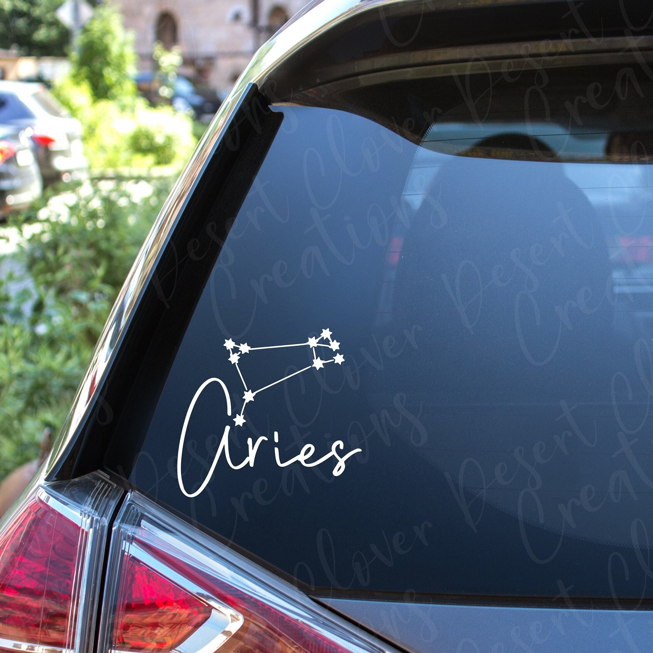 Aries Zodiac Sign Car Decal Zodiac Sign Car Decal Zodiac - Etsy