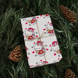 Aesthetic Christmas Wrapping Paper, Cute Gift Wrap for Christmas