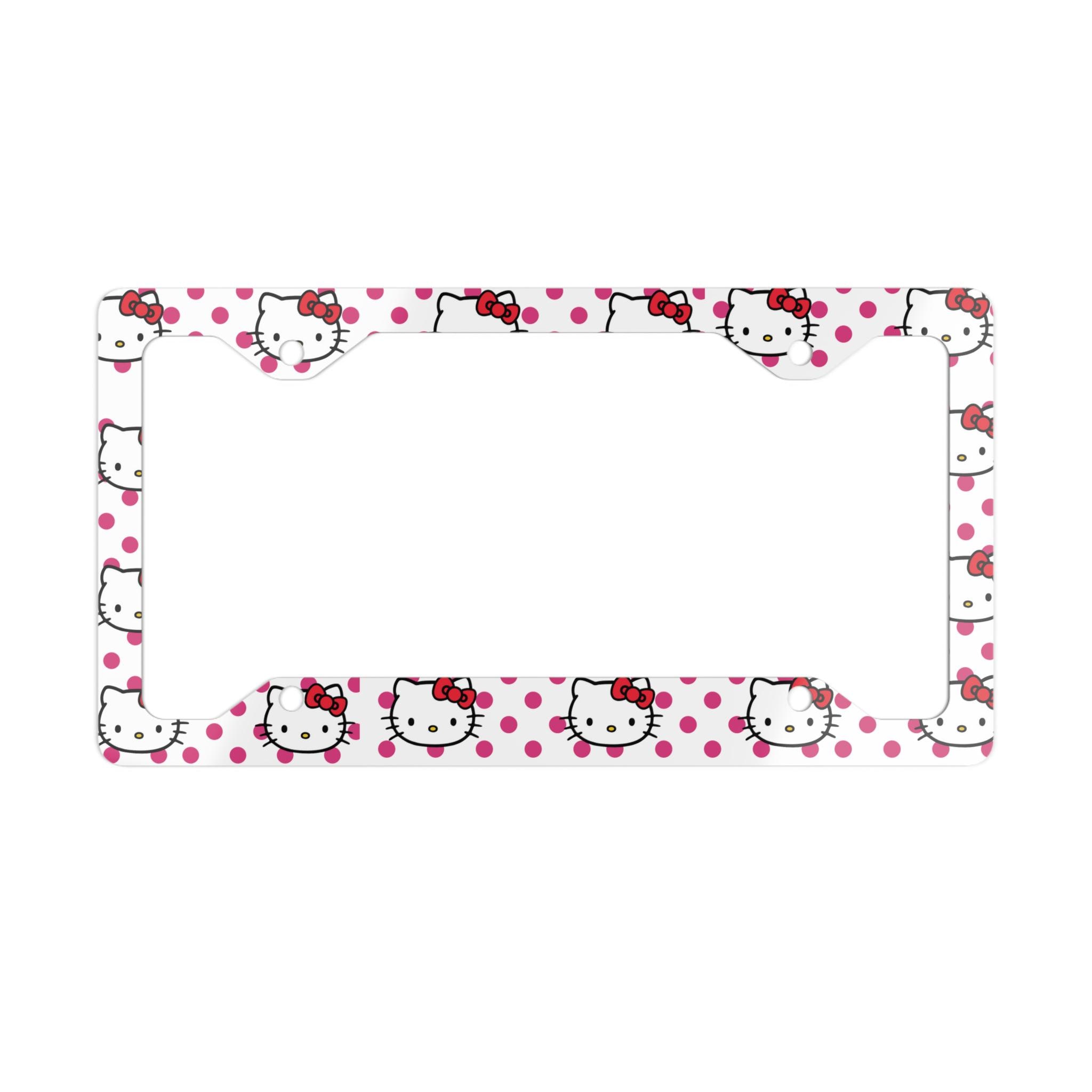 Hello Kitty License Plate Frame: Aluminum Car Accessory - Etsy