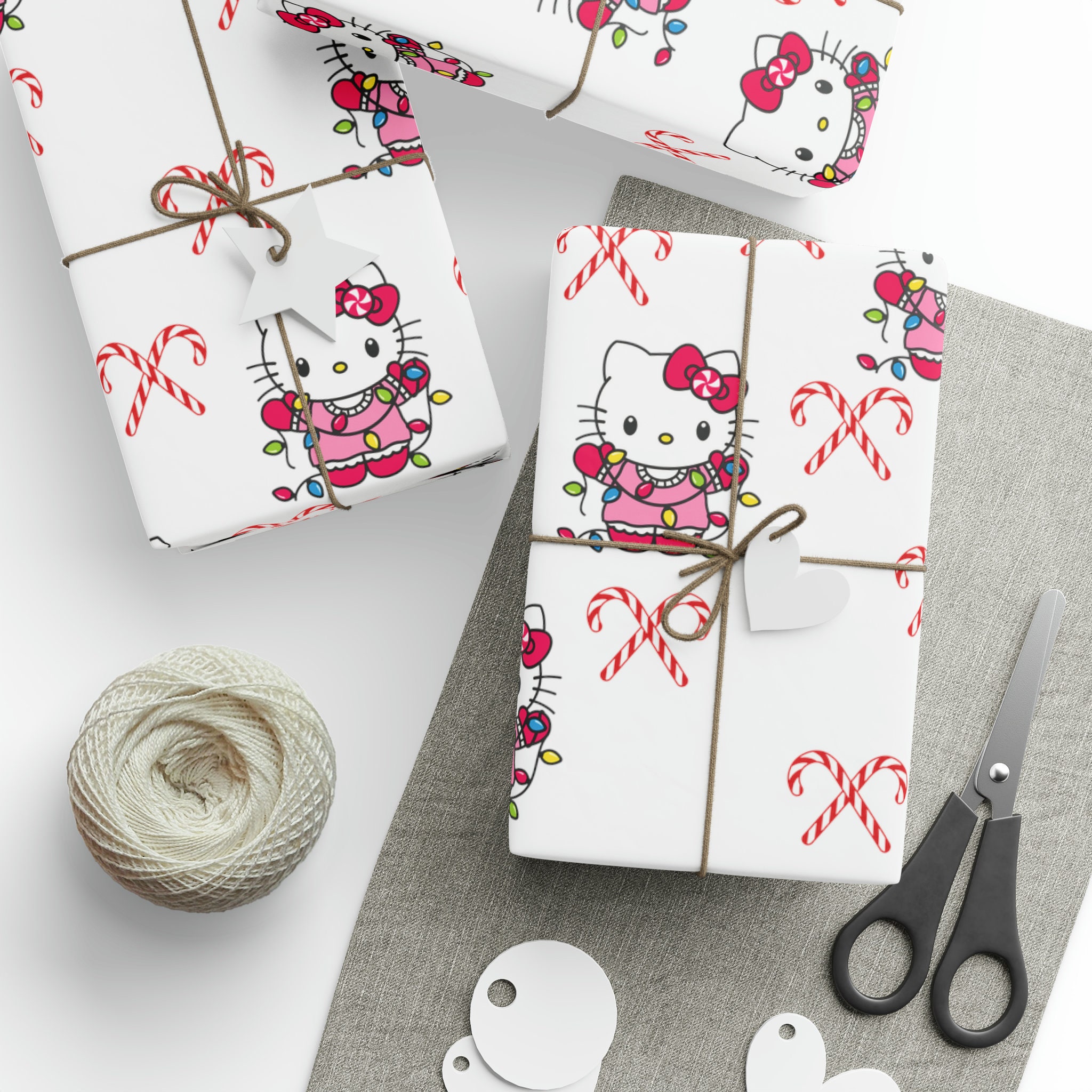 Hello Kitty Wrapping Paper, Wrapping Paper, Christmas, Gifts, Hello