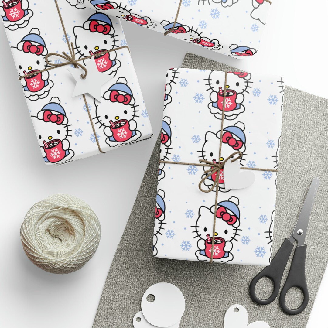Wrapping Papers, Hello Kitty Wrapping Paper, Christmas Wrap, Gifts