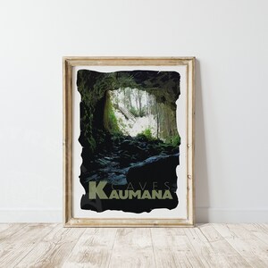 Kaumana Caves Wall Art, Big Island Wall Art, Hawaii Artwork, Travel Home Decor