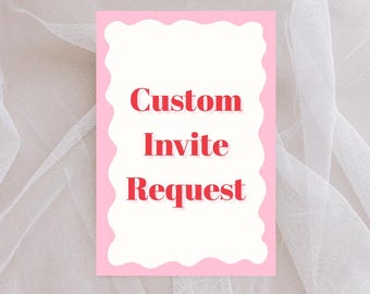 Custom Invitation Design | Personalized Digital Invite | Made Just for You
