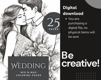 25 Beautiful Wedding Coloring Pages Adult Coloring Wedding Coloring Book Printable