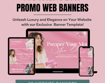 PREMIUM Website Banners for Mother's Day