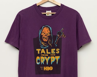 90s Tales from the Crypt ©︎入り ホラー Tシャツ 90年代 90s ハリウッド・ナイトメア テレビドラマ 白 ホワイト 映画