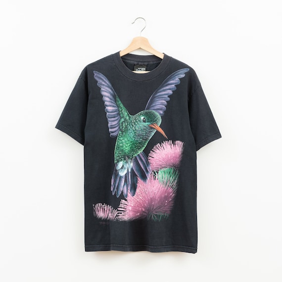 1998 Hummingbird Vintage Animal Art T-Shirt