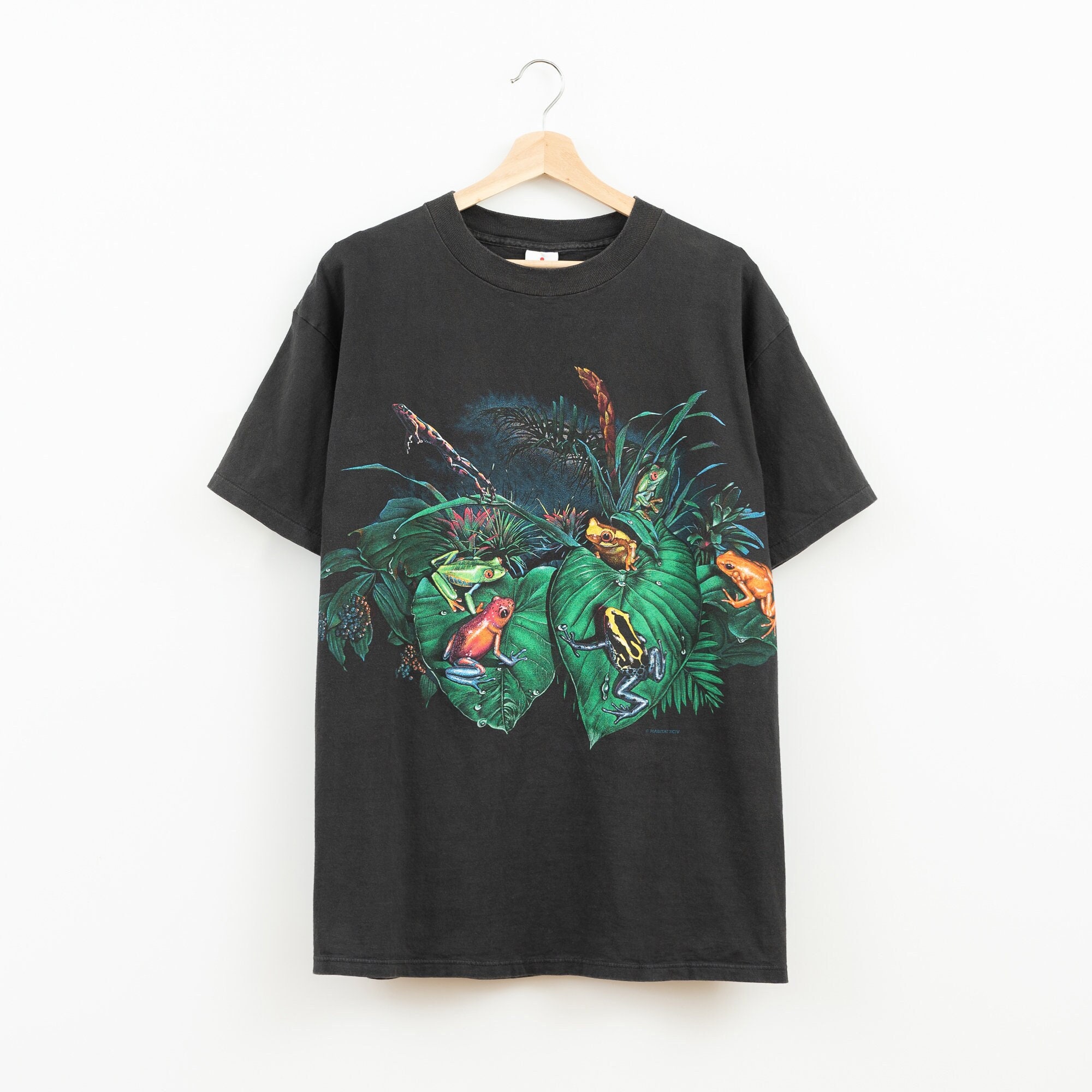 1994 Poison Frogs Vintage Nature Art T-Shirt
