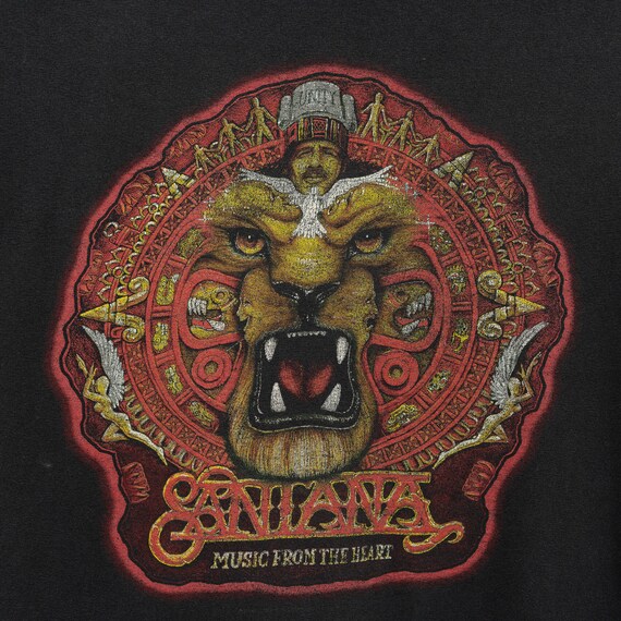 1998 Santana "Music From the Heart" Music T-Shirt - image 3