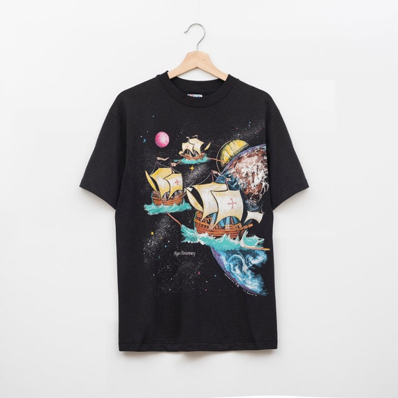 1992 Single-Stitch Age of Discovery Vintage Art T… - image 1